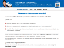 Tablet Screenshot of enfermeriaaustralia.com